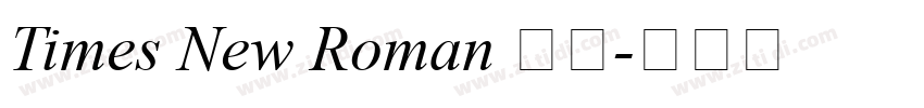 Times New Roman 常规字体转换